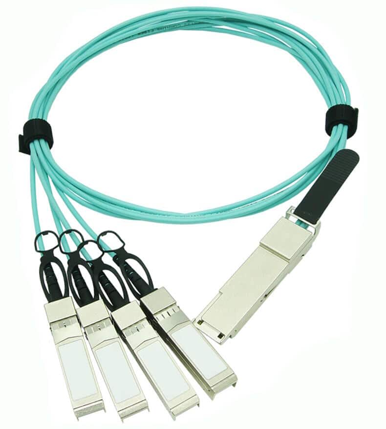 QSFP28 to 4 SFP28 Active Optical Cable