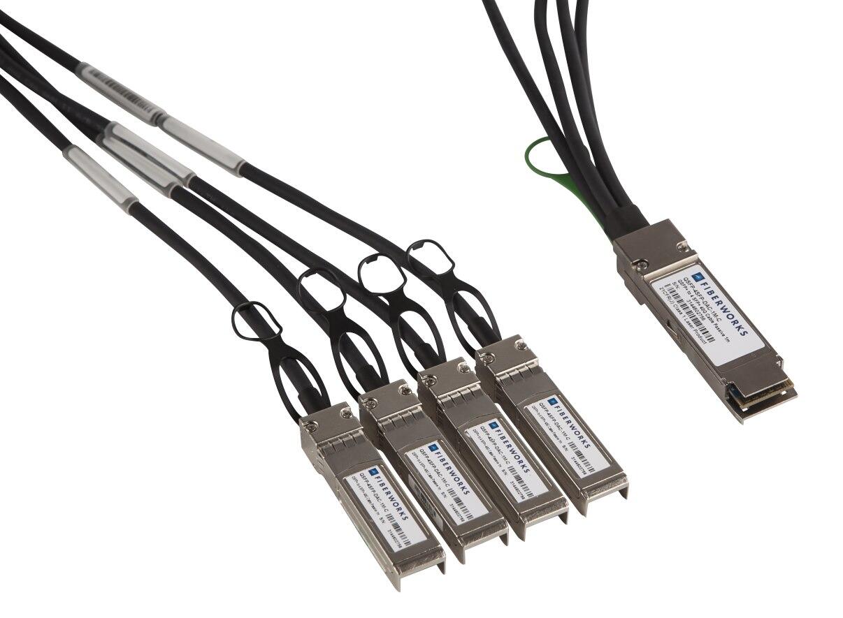 QSFP28 to 4 SFP28 Twinax cable (DAC)